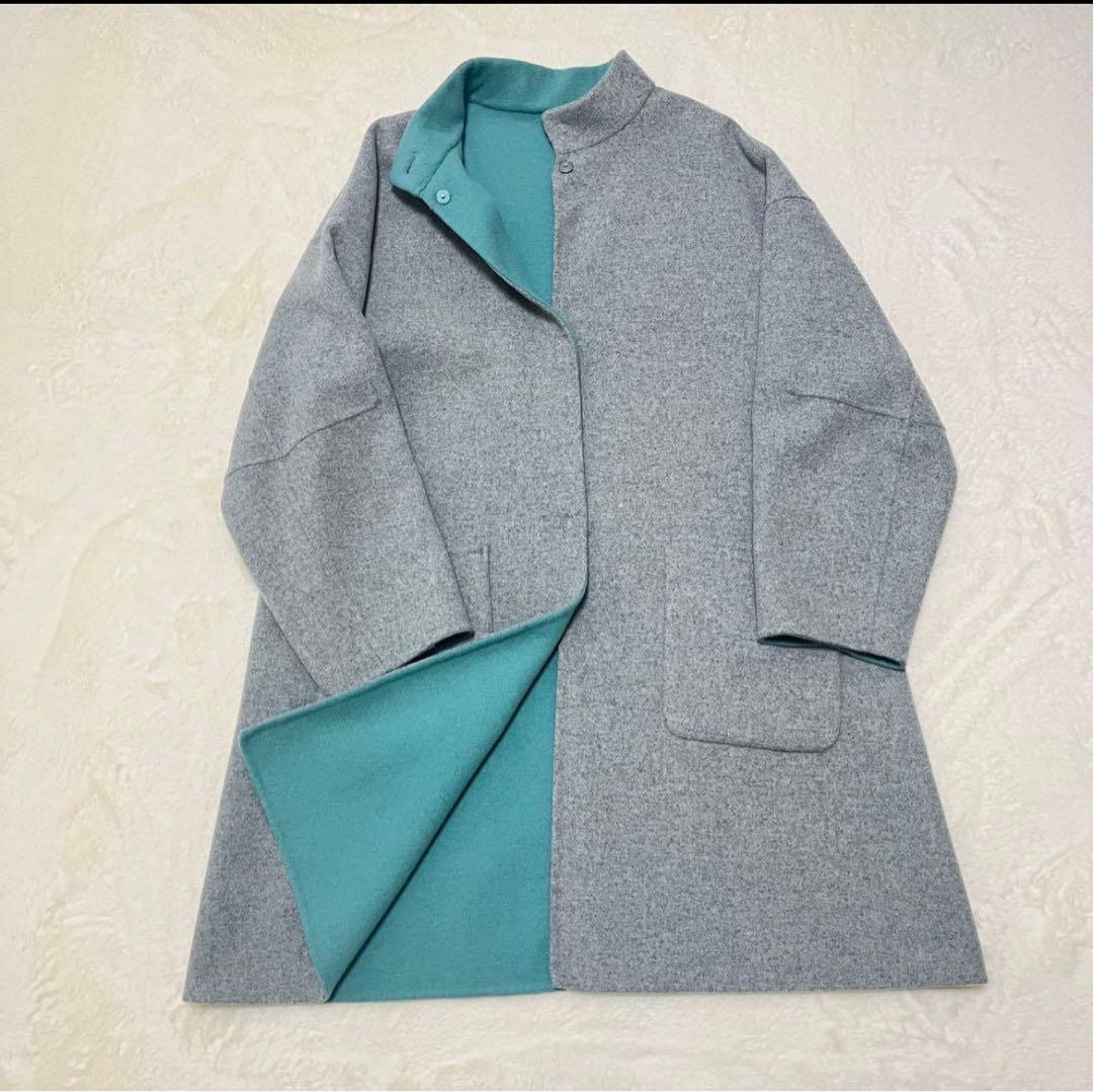 東風 美品 SIMPLICUTE リバーシブルコート フリー B.C