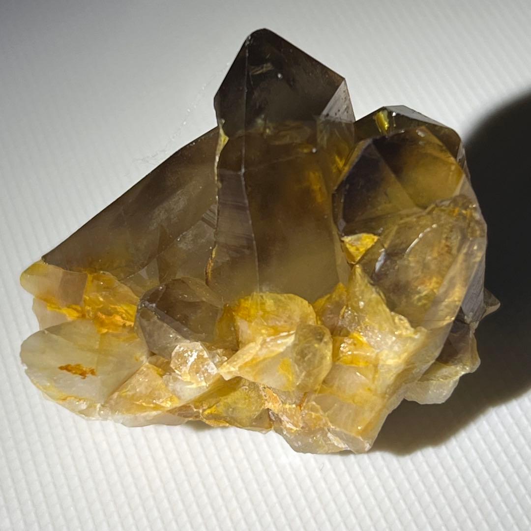 パキスタン産　スモーキークォーツ原石クラスター　天然石黒水晶　6点セット