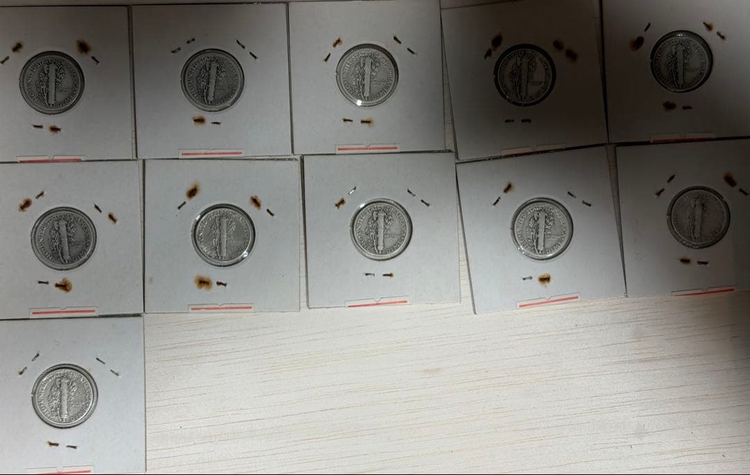 マーキュリー ダイム　10セント銀貨　11枚　おまとめ　アメリカ古銭