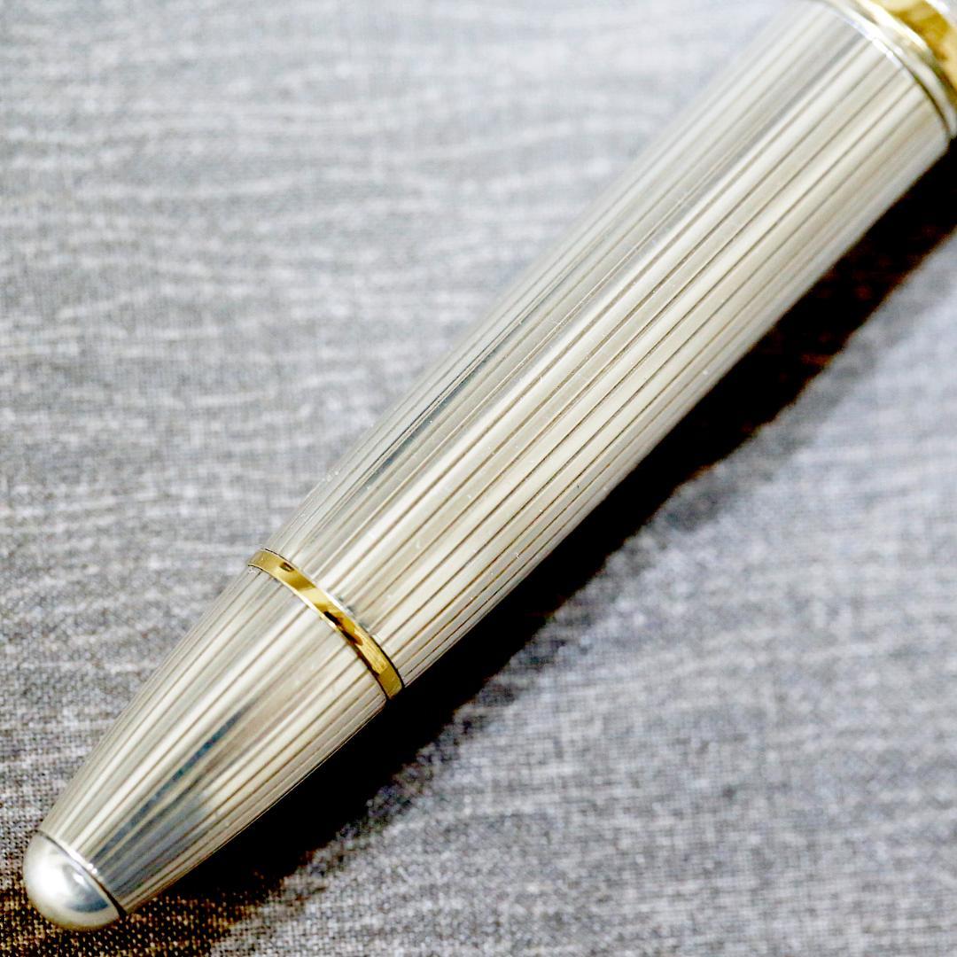 【美品】モンブラン 万年筆 １４６８ ソリテール スターリングシルバー ９２５