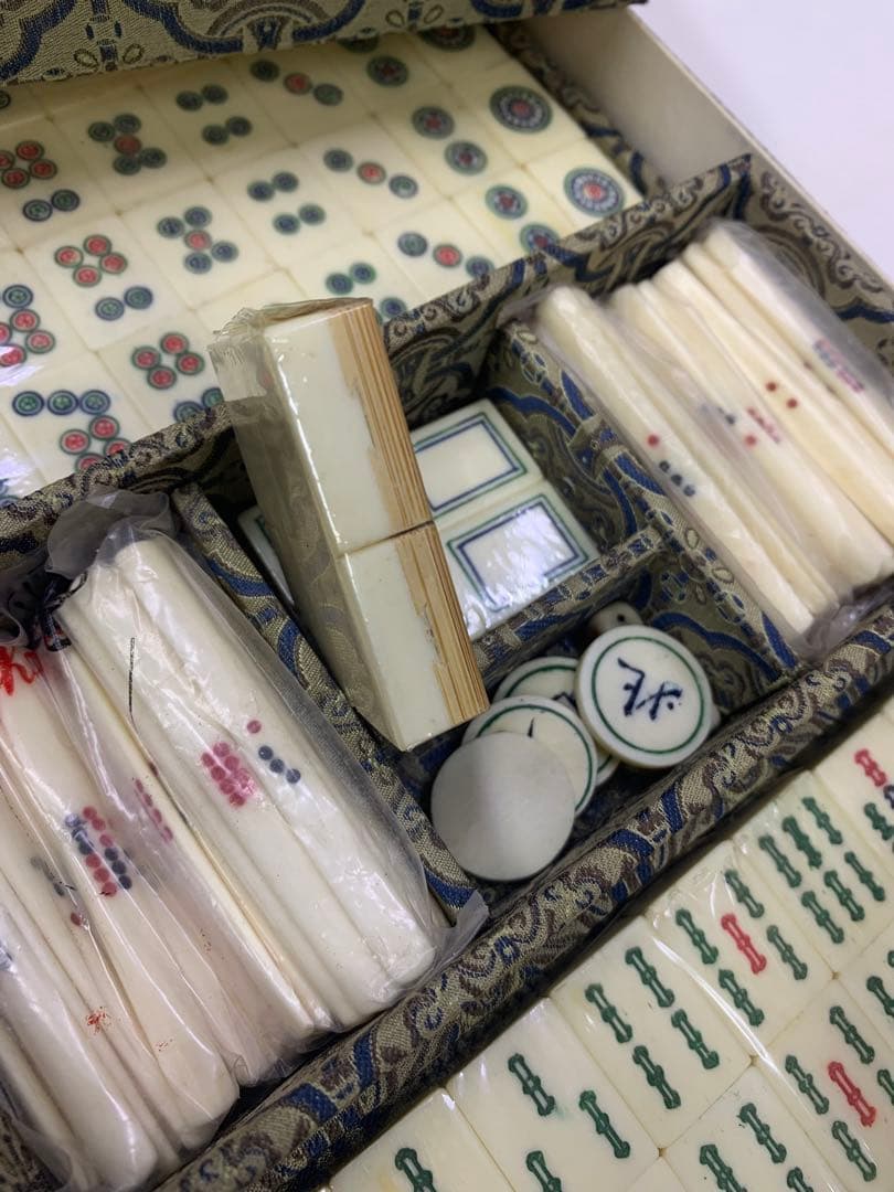 希少　超美品　抹香鯨調　麻雀セット 伝統的和風デザイン　アンティーク