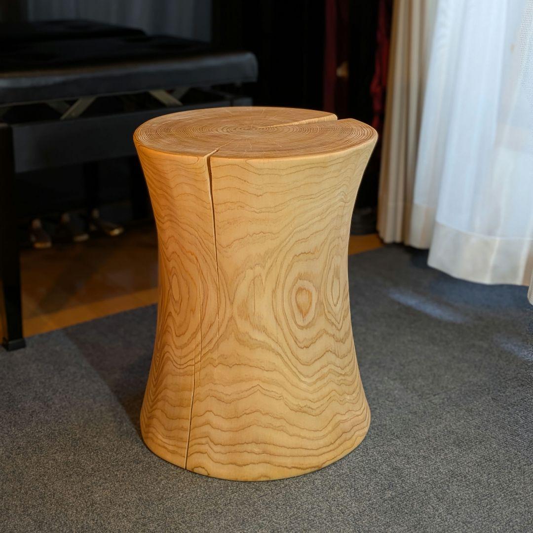 坂尻　　檜　大型　切り株　丸太　椅子　スツール　テーブル　高さ約45㎝