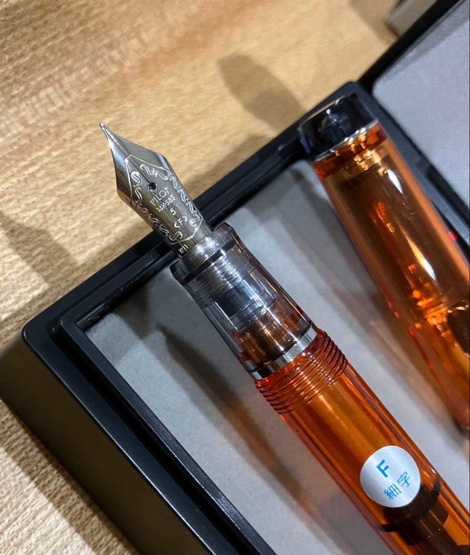 PILOT パイロット カスタムヘリテイジ92 万年筆 F オレンジ 廃盤品