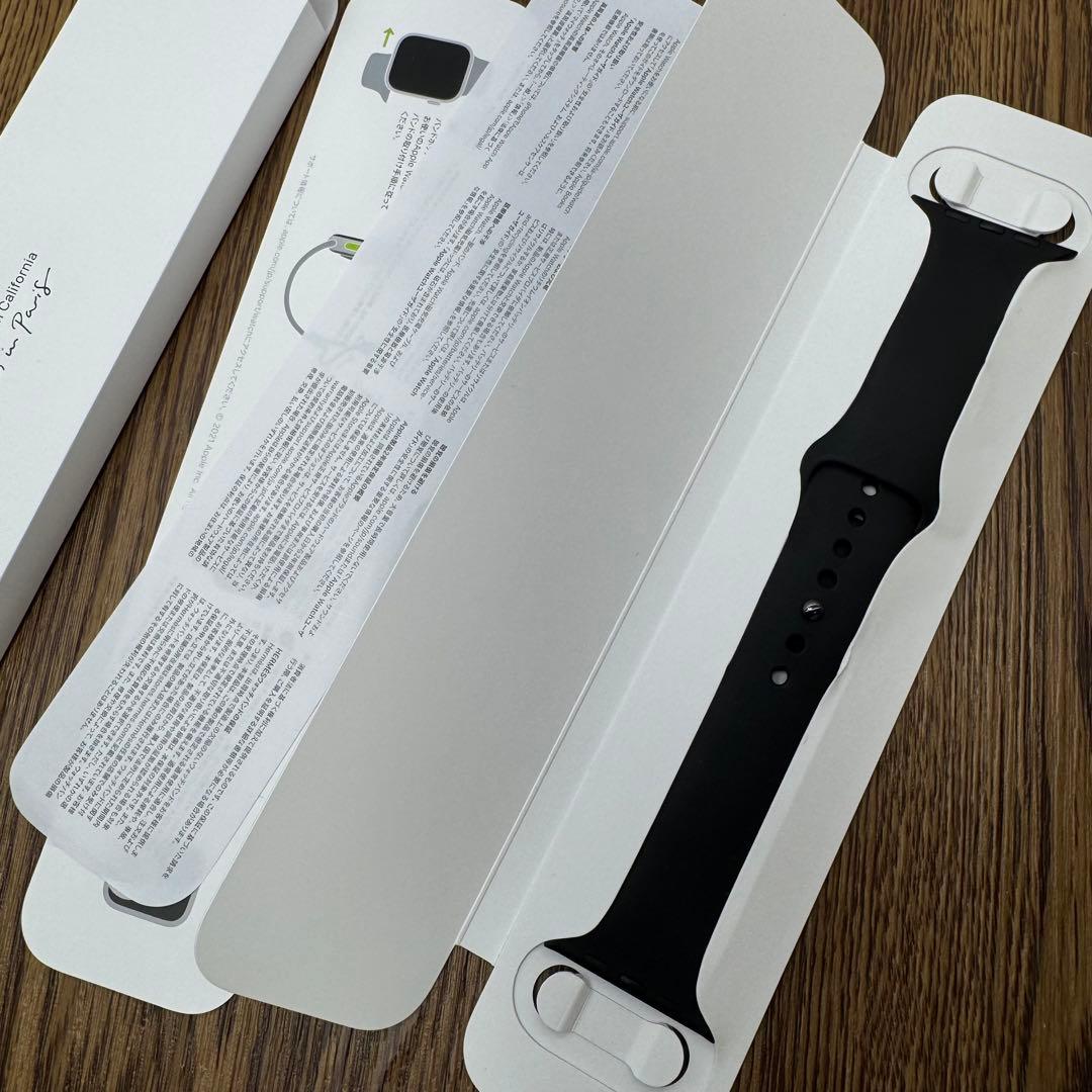 2201 Apple Watch エルメス　ブラック　黒　ラバー　シリコン