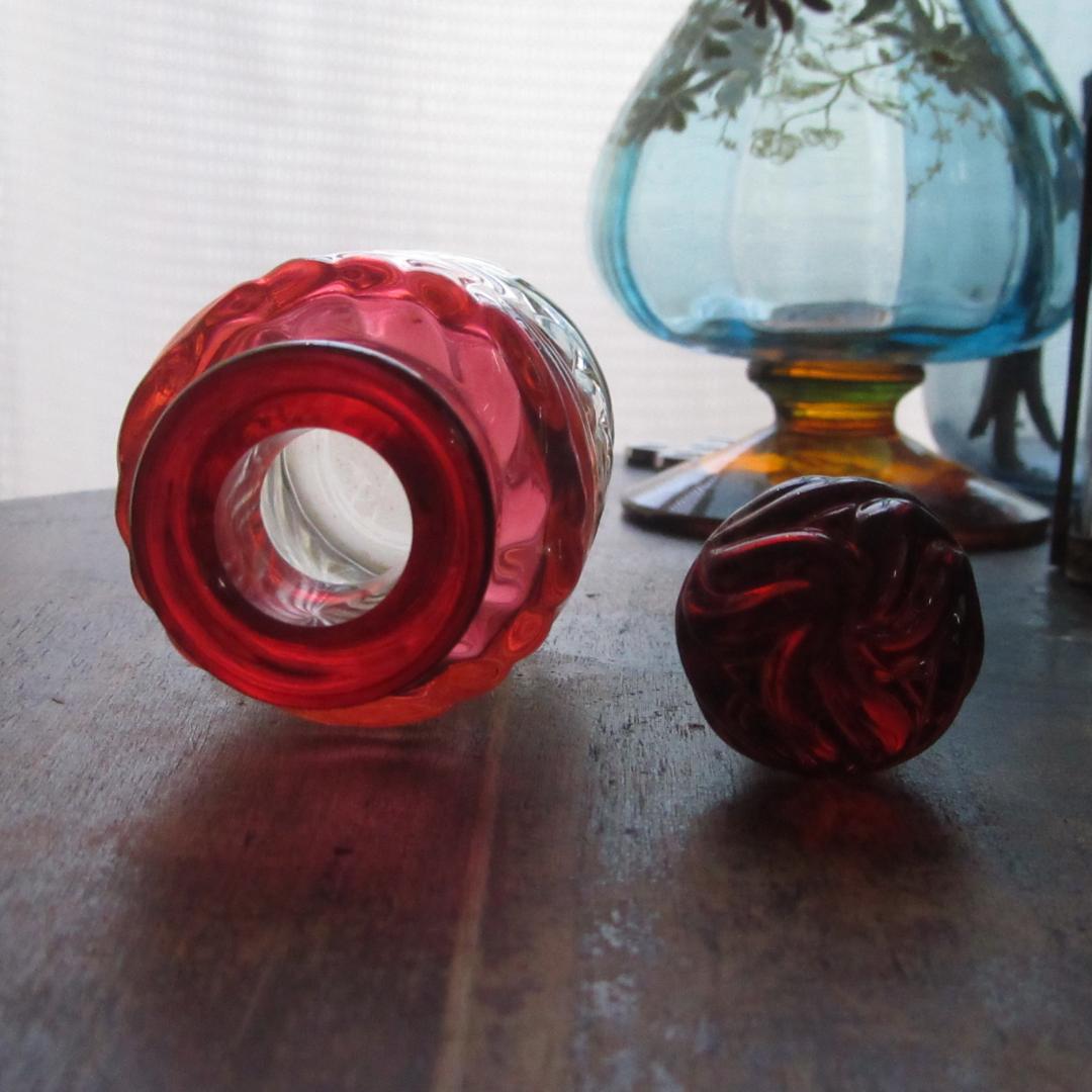 オールドバカラ　1890年頃「ROSACES　MULTIPLES」　香水瓶