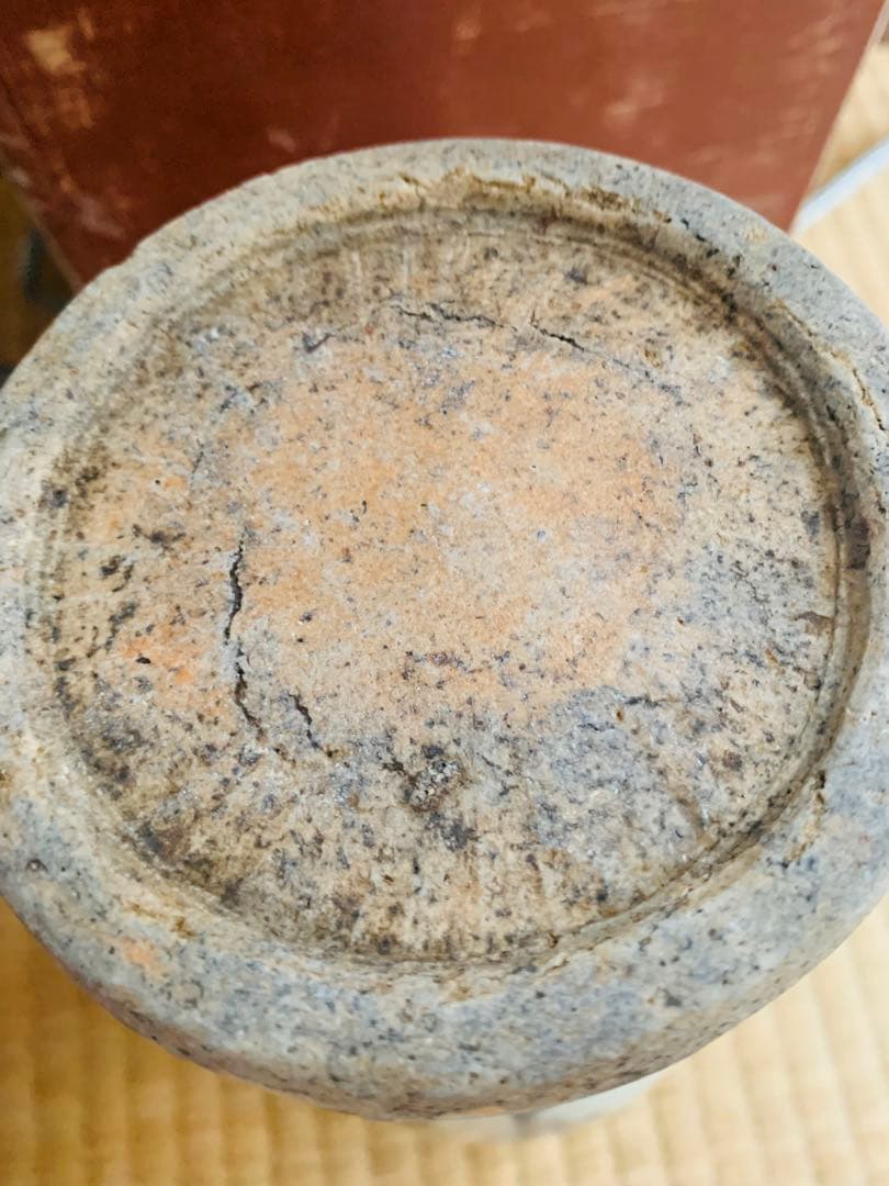 中国明時代晩期染付(青花)花瓶(梅瓶)