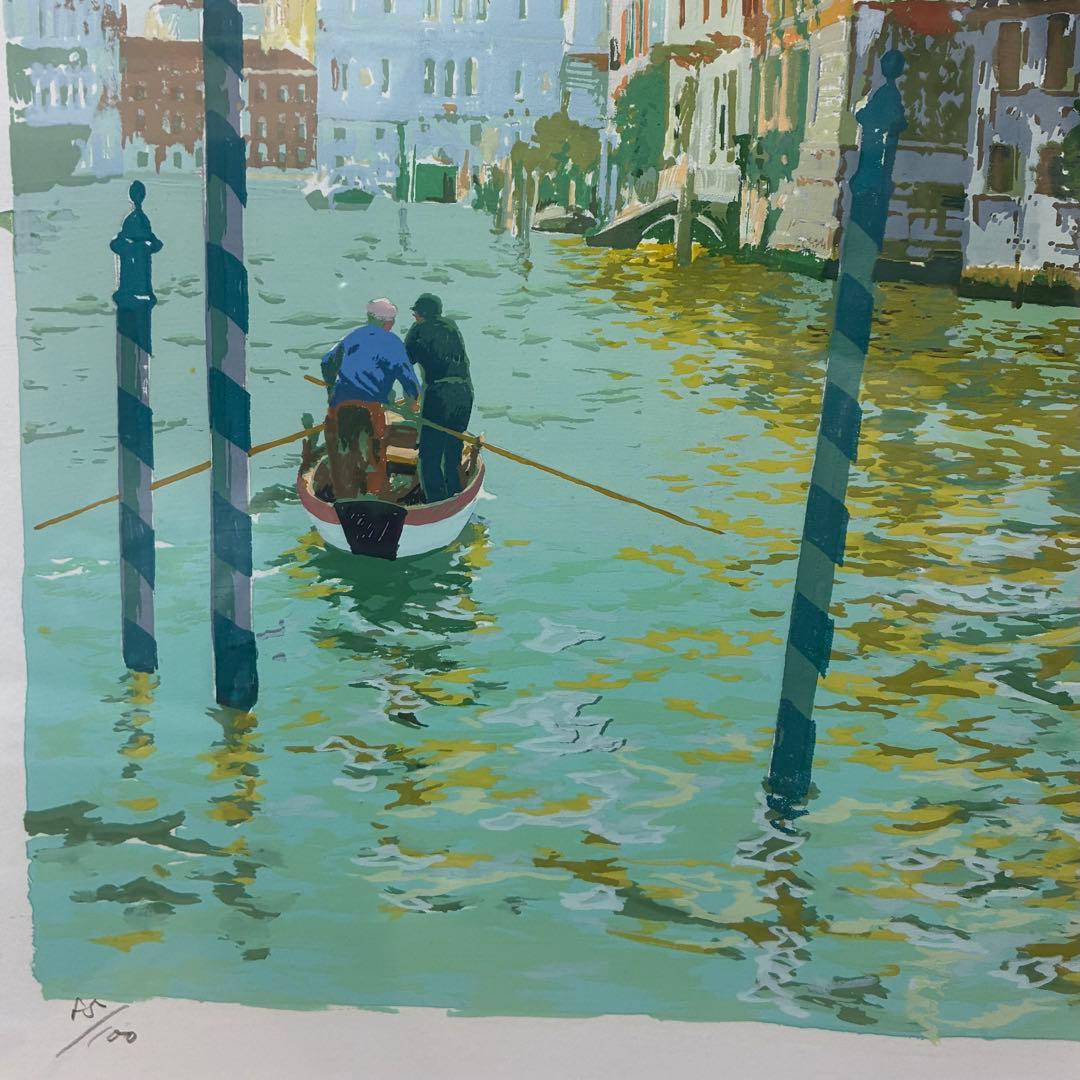 ★良品 長嶋玄文「家路（2）」リトグラフ 額装 絵画 作家保存版（E.A.）