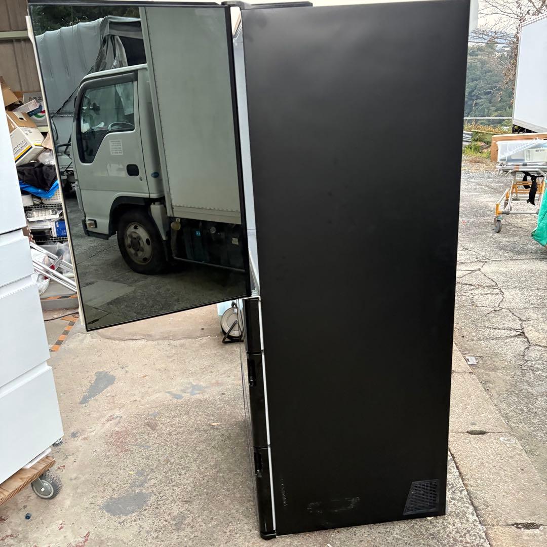 岸170 R-WXC74N 735L 大型 ブラック 冷蔵庫 両開き