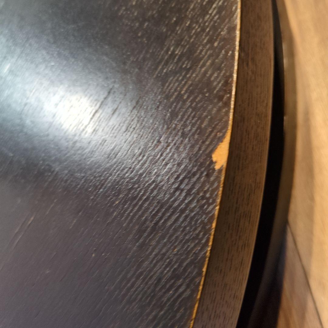 黒い円形こたつ 電源コード付き