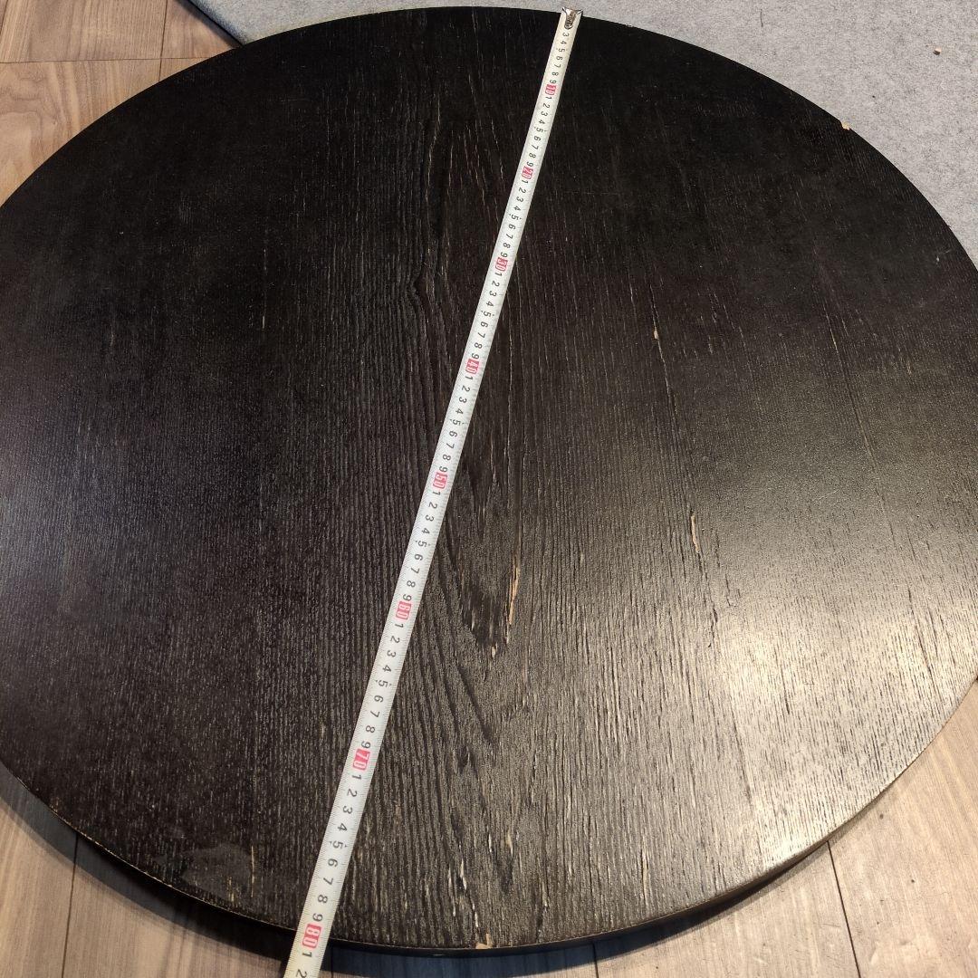 黒い円形こたつ 電源コード付き