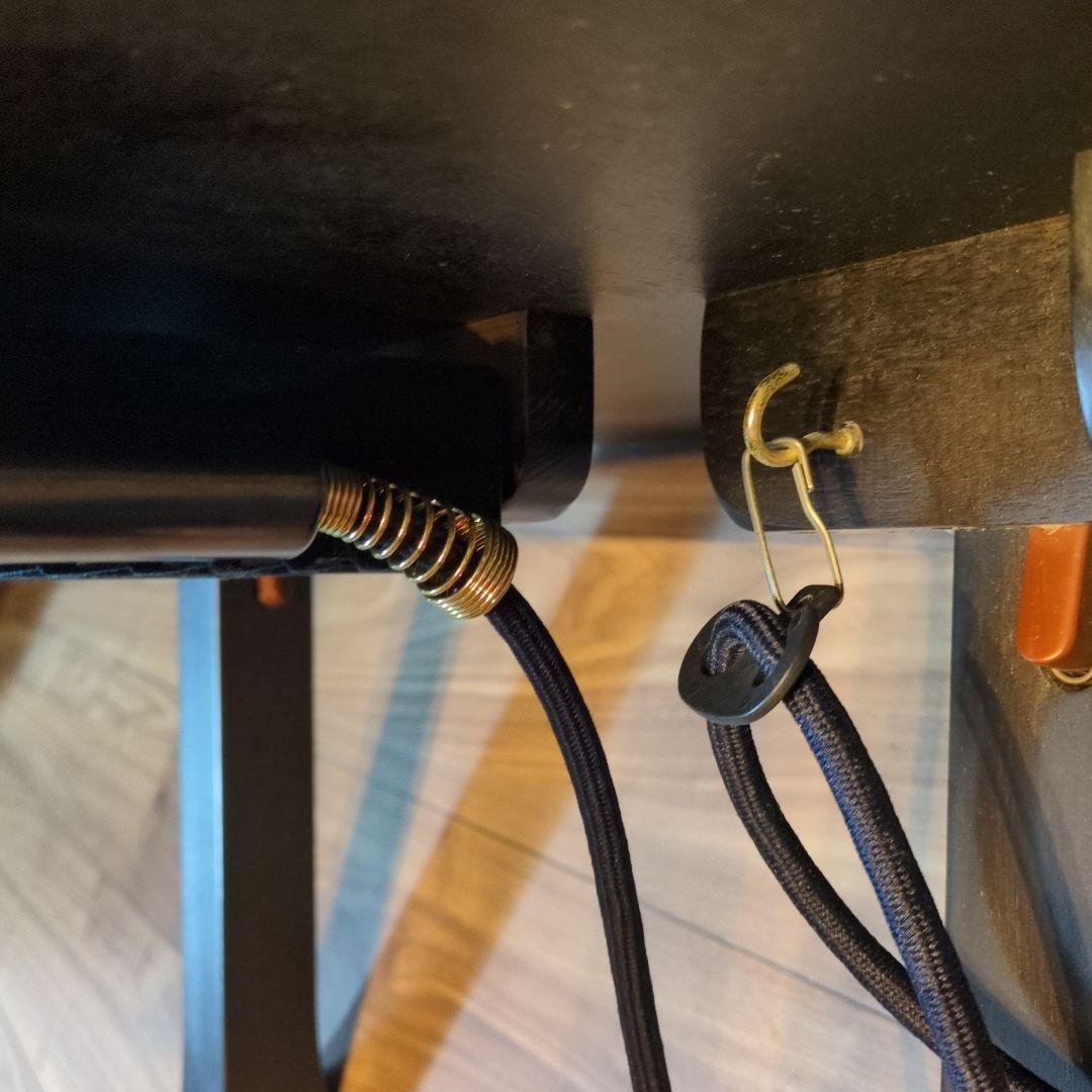 黒い円形こたつ 電源コード付き