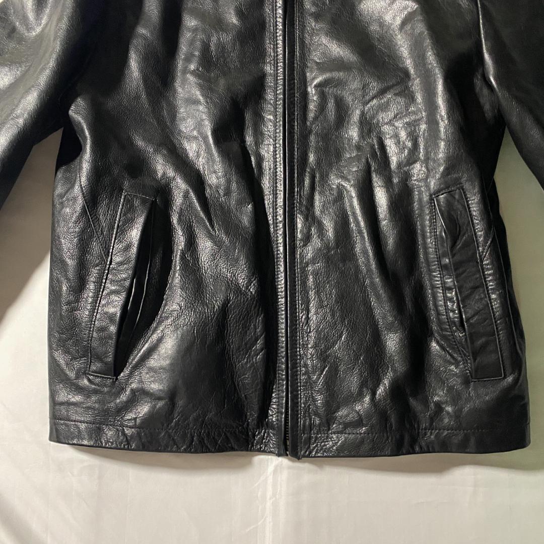 00s 名作 GAP カウレザージャケット ブラック