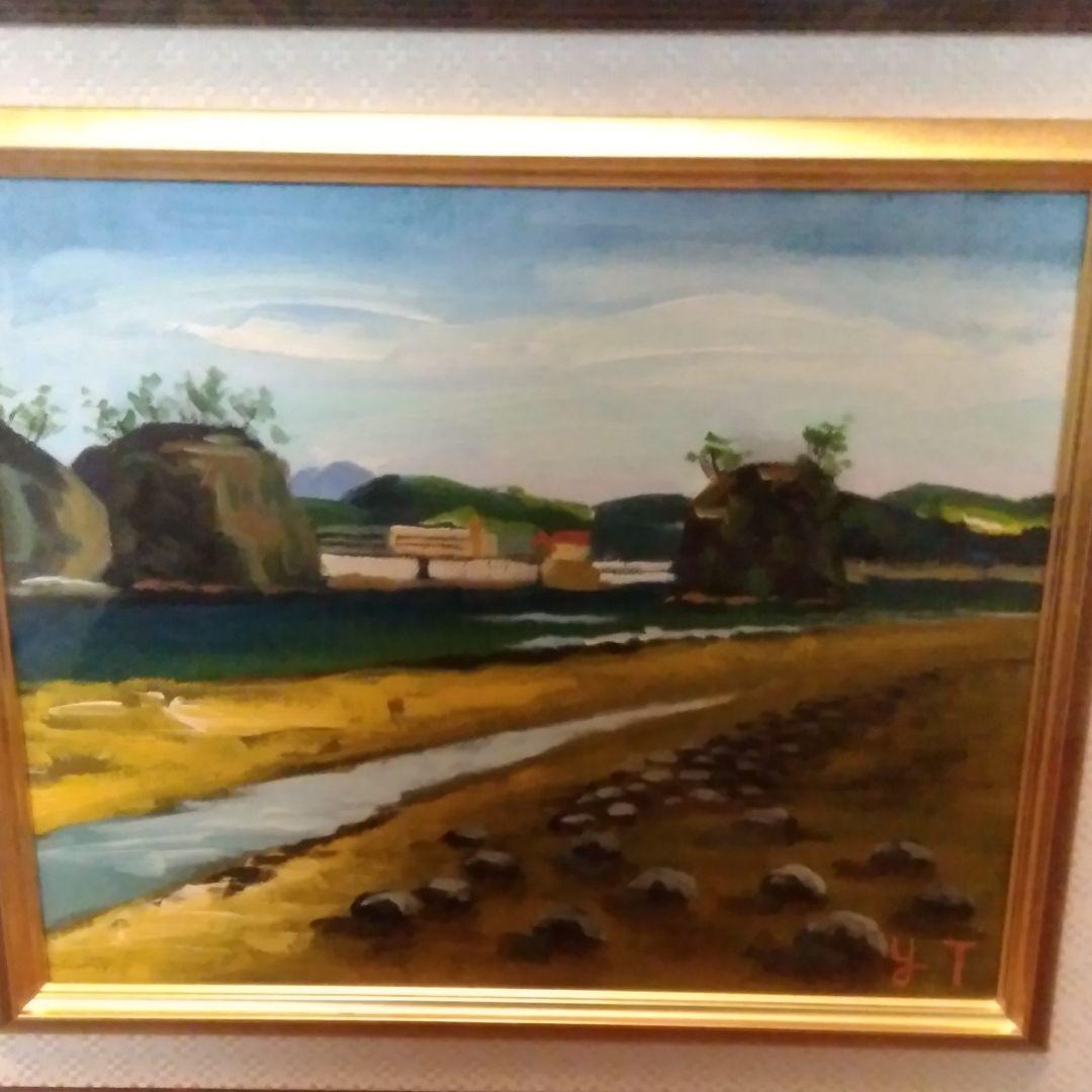 高原良雄　絵画 本物 額付き