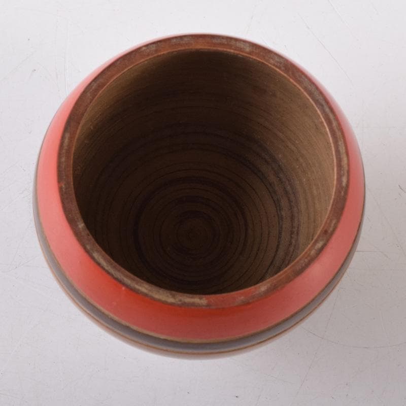 茶道具　漆塗　独楽　莨入　煙草入　時代箱付　V　8240