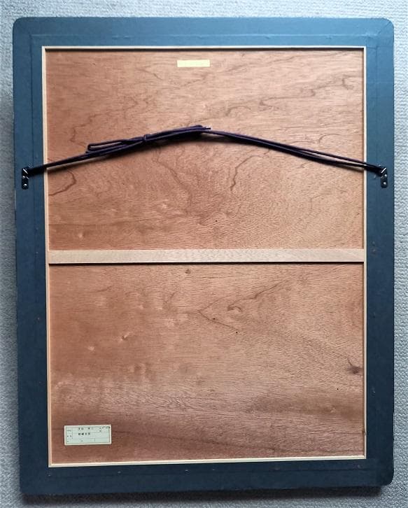 日本洋画壇の重鎮　芝田米三　「刺繍衣装」のパステル画絵　約10号サイズ