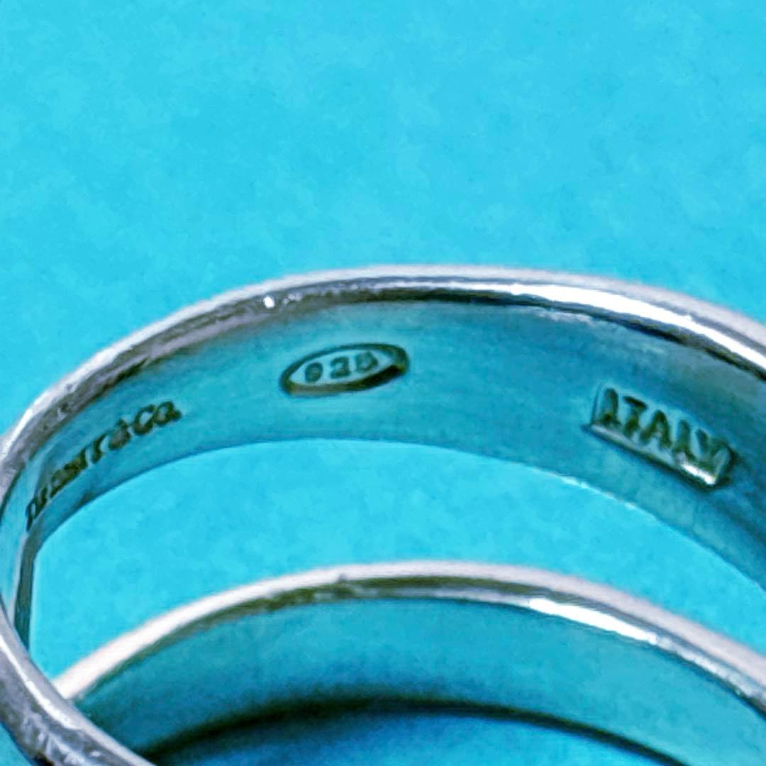 【美品】14.5号 Tiffanyティファニー ダイアゴナル リング SV925