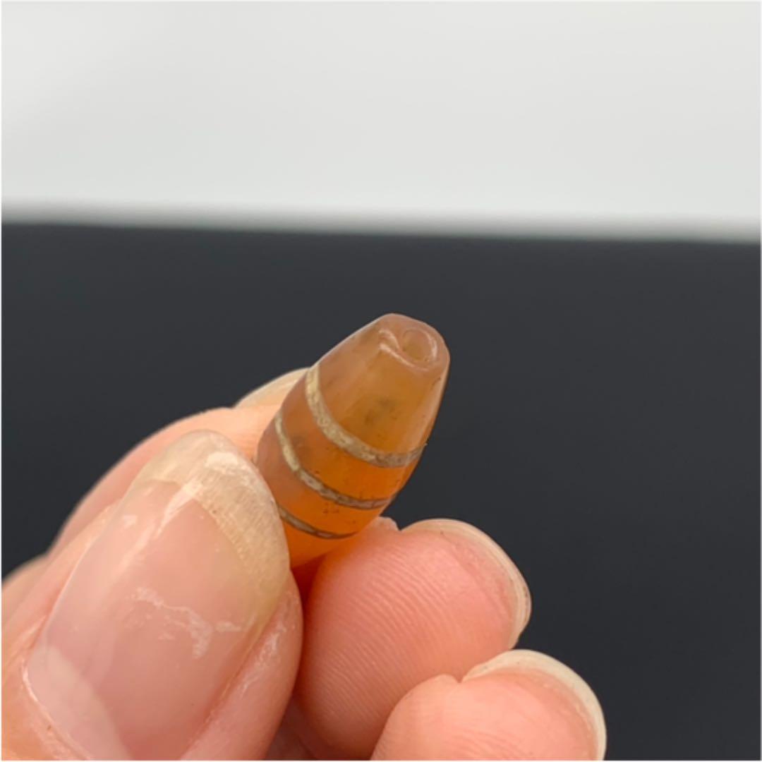 【アンティーク ビーズ】エッジドカーネリアン ビーズ 18.0mm