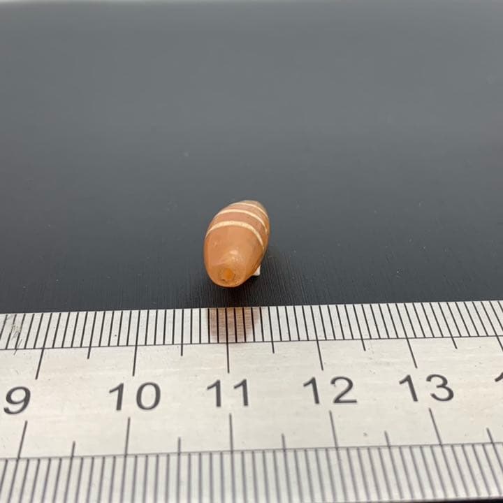 【アンティーク ビーズ】エッジドカーネリアン ビーズ 18.0mm