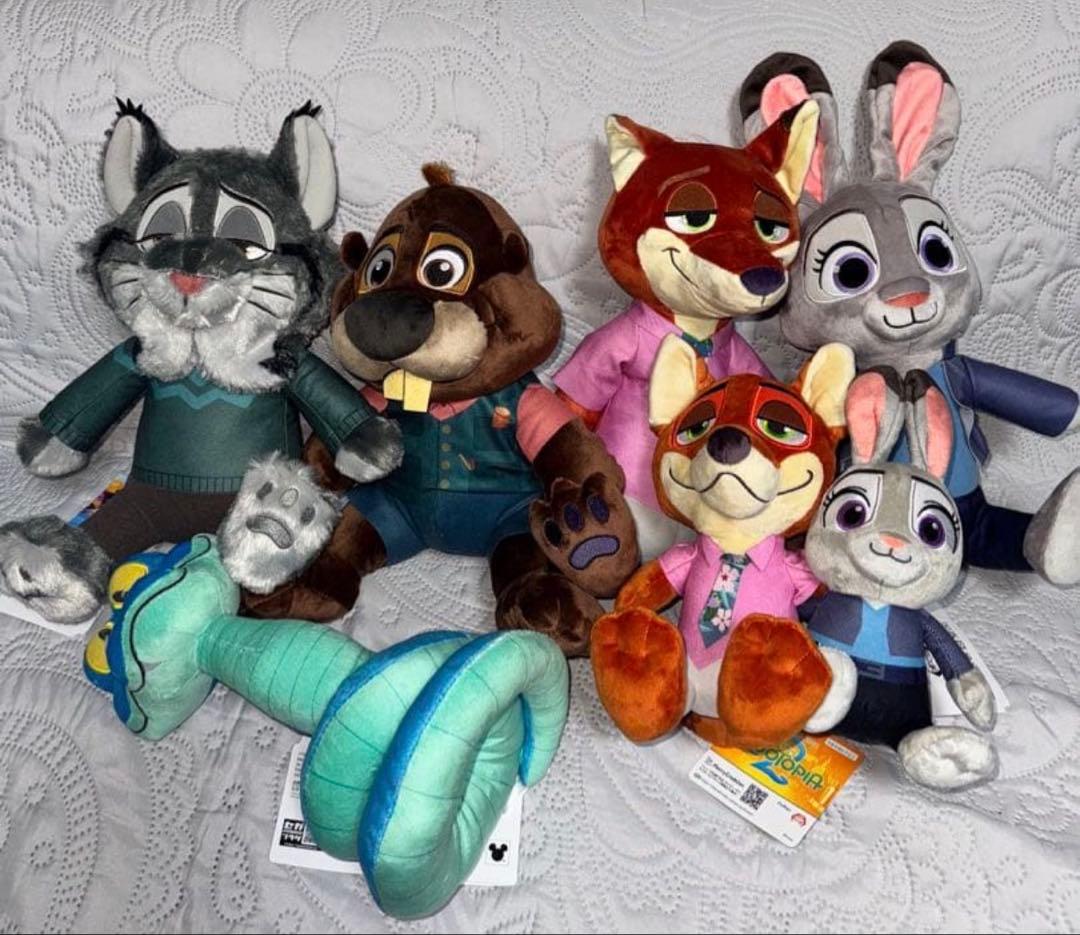 ズートピア2 L ぬいぐるみ　全5種　ペアぬいぐるみ　ニック　ジュディ　6個