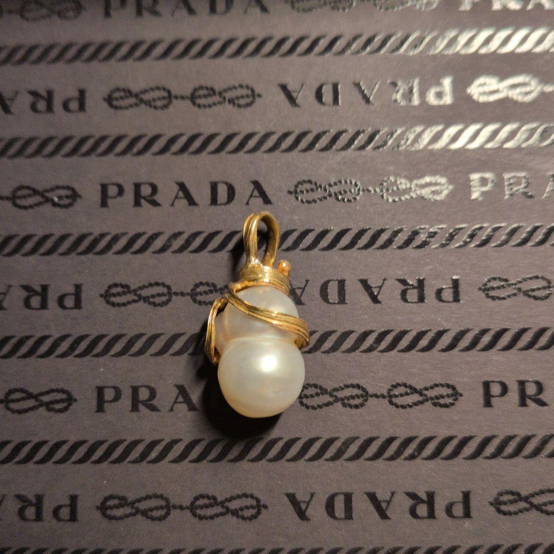 d*a様 南洋真珠 ゴールド巻きペンダント　特注　Priceless