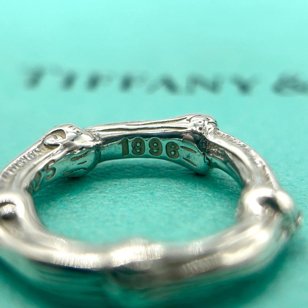 美品　ティファニー　バンブー　リング　7号　シルバー　925