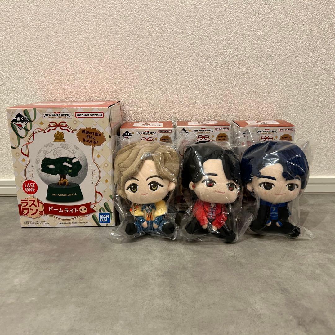 Mrs. GREEN APPLE マスコット3体セットとドームライト