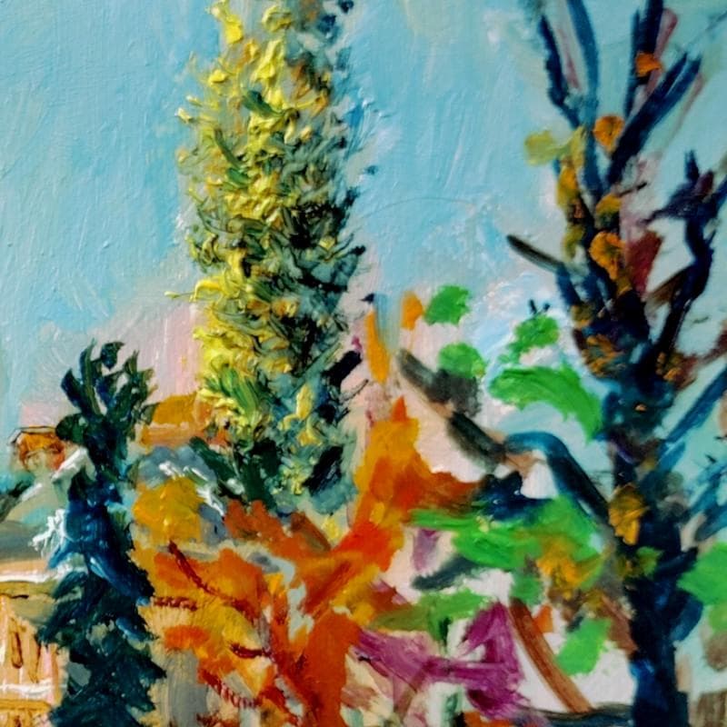 ☆ 高橋益之 ☆「 秋の道庁」油絵 　F３号サイズ 　新品！