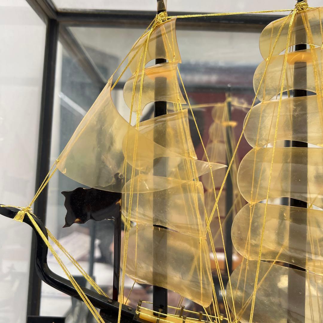 本鼈甲　オランダ船　ケース付　東Y7-1212①タトオ