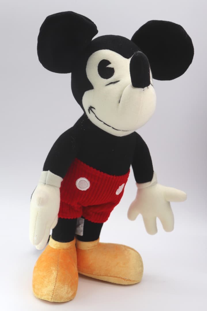 75周年ミッキーマウス ぬいぐるみ 約34cm レアアイテム