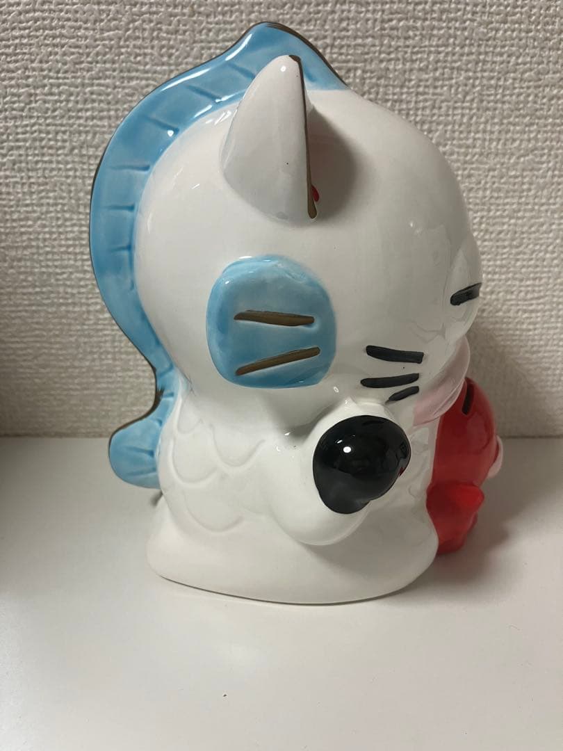 はんぎょどん 忍者もんじゃ貯金箱 招き猫 まねきバンク サンリオ昭和レトロ箱付き