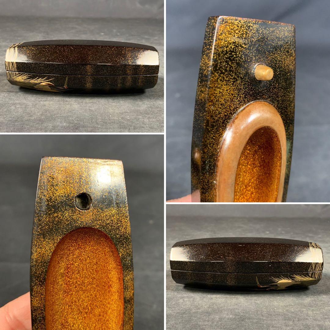 E325 送料無料　色絵ぶりぶり　香合　茶道具　茶室　茶道　香道具　共箱