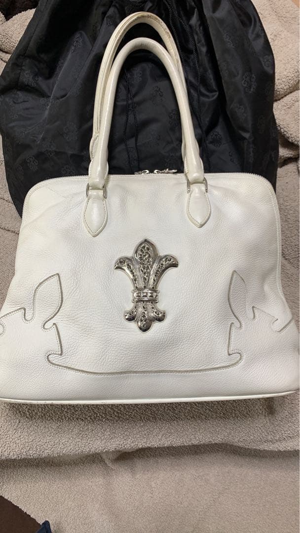 希少!!!クロムハーツホワイトバック