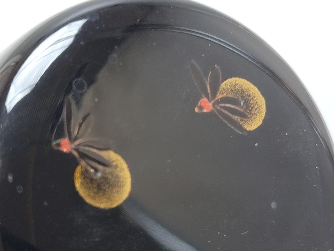 茶道具 螢蒔絵 長棗 木原象一作 共箱 輪島塗 象山