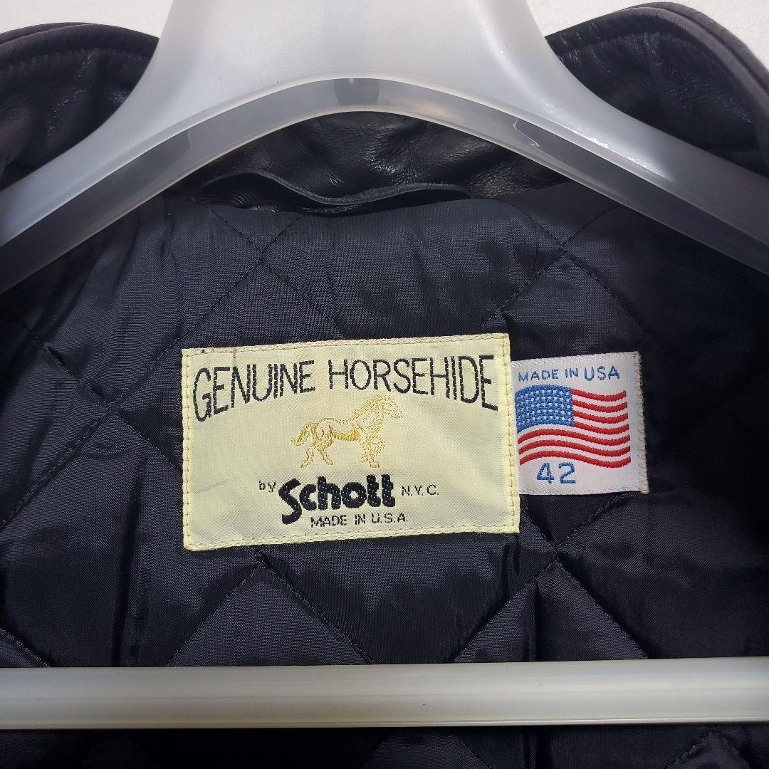 Schott N.Y.C.　ホースハイドライダースジャケット