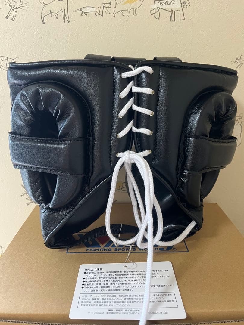 Winning ヘッドギア L ブラックフェイスガード新品未使用　新品箱付き