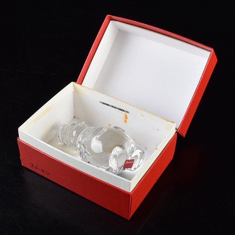 Baccarat　バカラ　クリスタルガラス　スノーマン　置物　箱付　V　7134