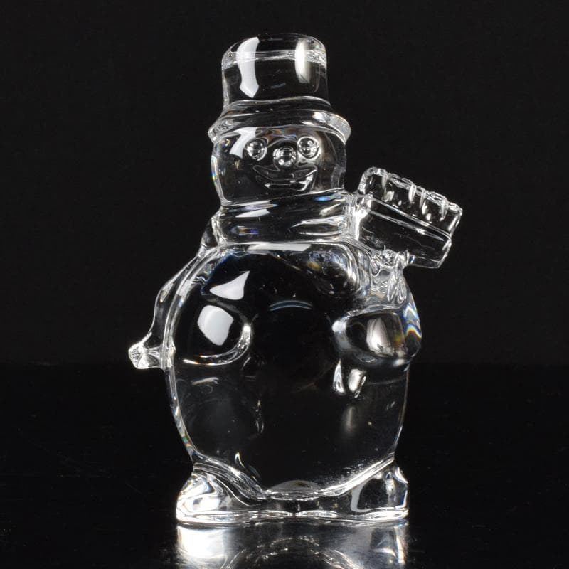 Baccarat　バカラ　クリスタルガラス　スノーマン　置物　箱付　V　7134