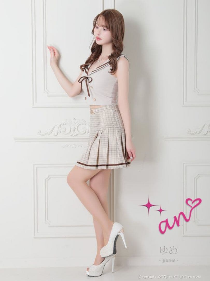 【新品】an アン キャバドレス　セーラー セットアップ ミニ S