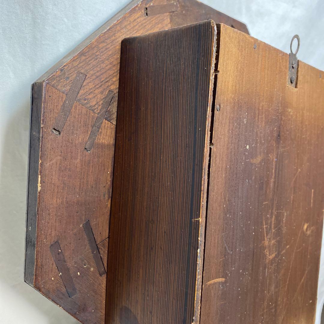 振り子時計　ゼンマイ式　掛け時計 アンティーク　古道具