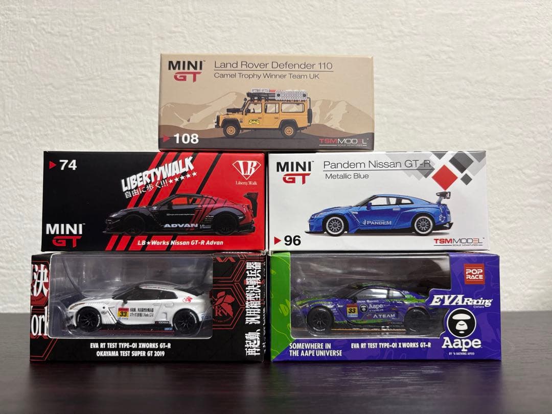 MINI GT GT-R エヴァ advan pandem land rover