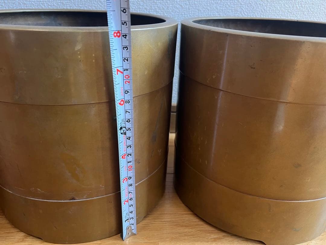 真鍮　火鉢　アンティーク雑貨　古道具　大正昭和レトロ　箱あり