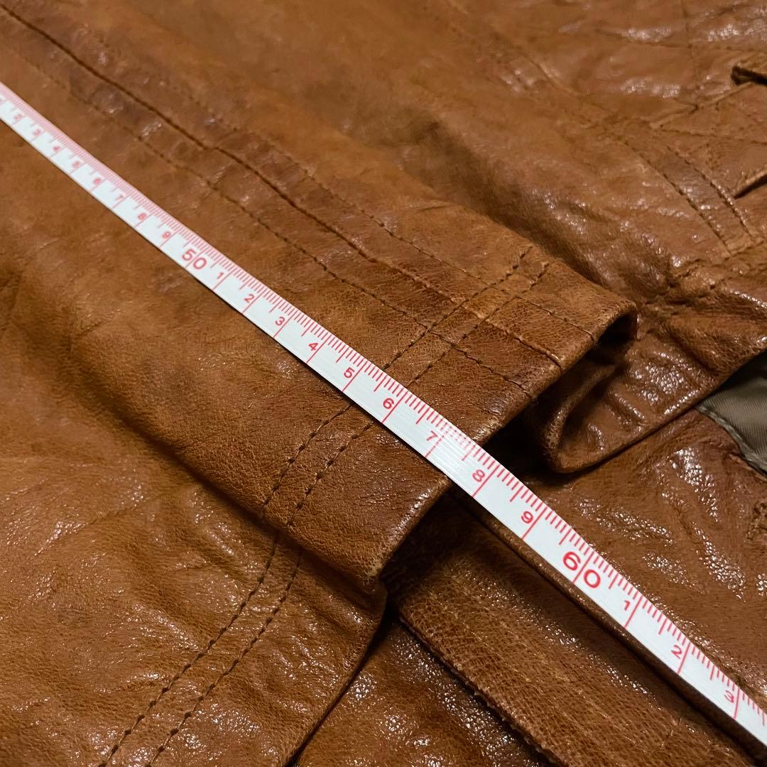 【希少】　VINTAGE ライダース　山羊　ヤギ　ゴートレザー　ジップ　アメカジ