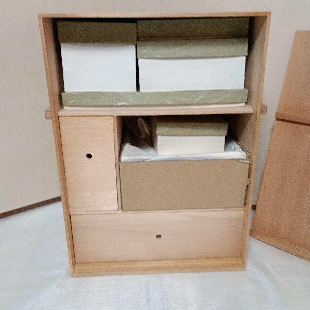 茶道具　秀衡塗茶懐石道具一式　 未使用良品　共の二重箱