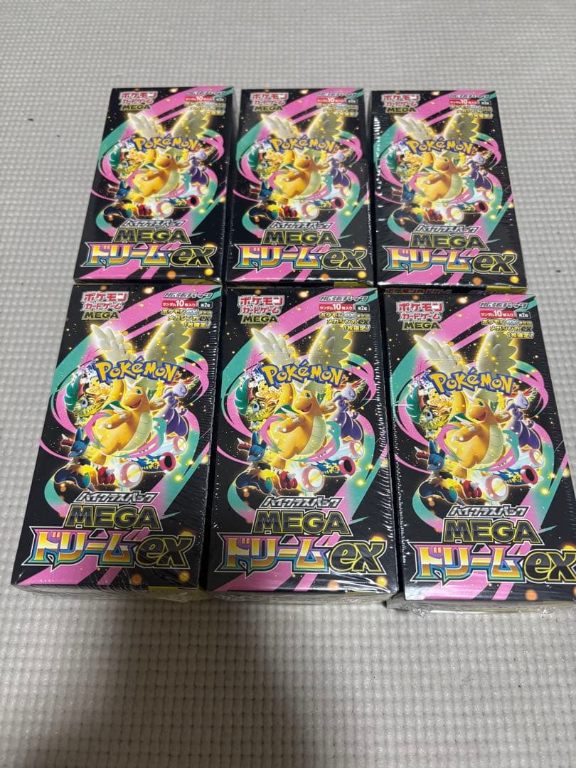 新品未開封【シュリンク付き】MEGAドリームex 6BOX