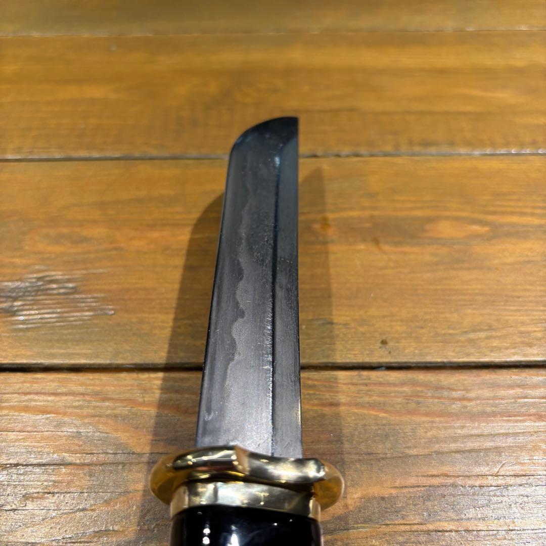 日本刀残欠クラフトナイフNo.68 最上大業物 長曽祢虎徹興里 黒鞘