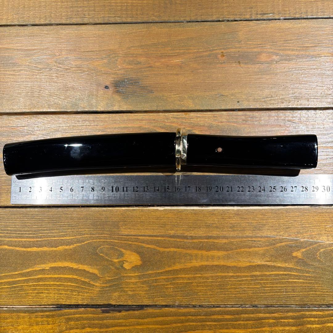 日本刀残欠クラフトナイフNo.68 最上大業物 長曽祢虎徹興里 黒鞘