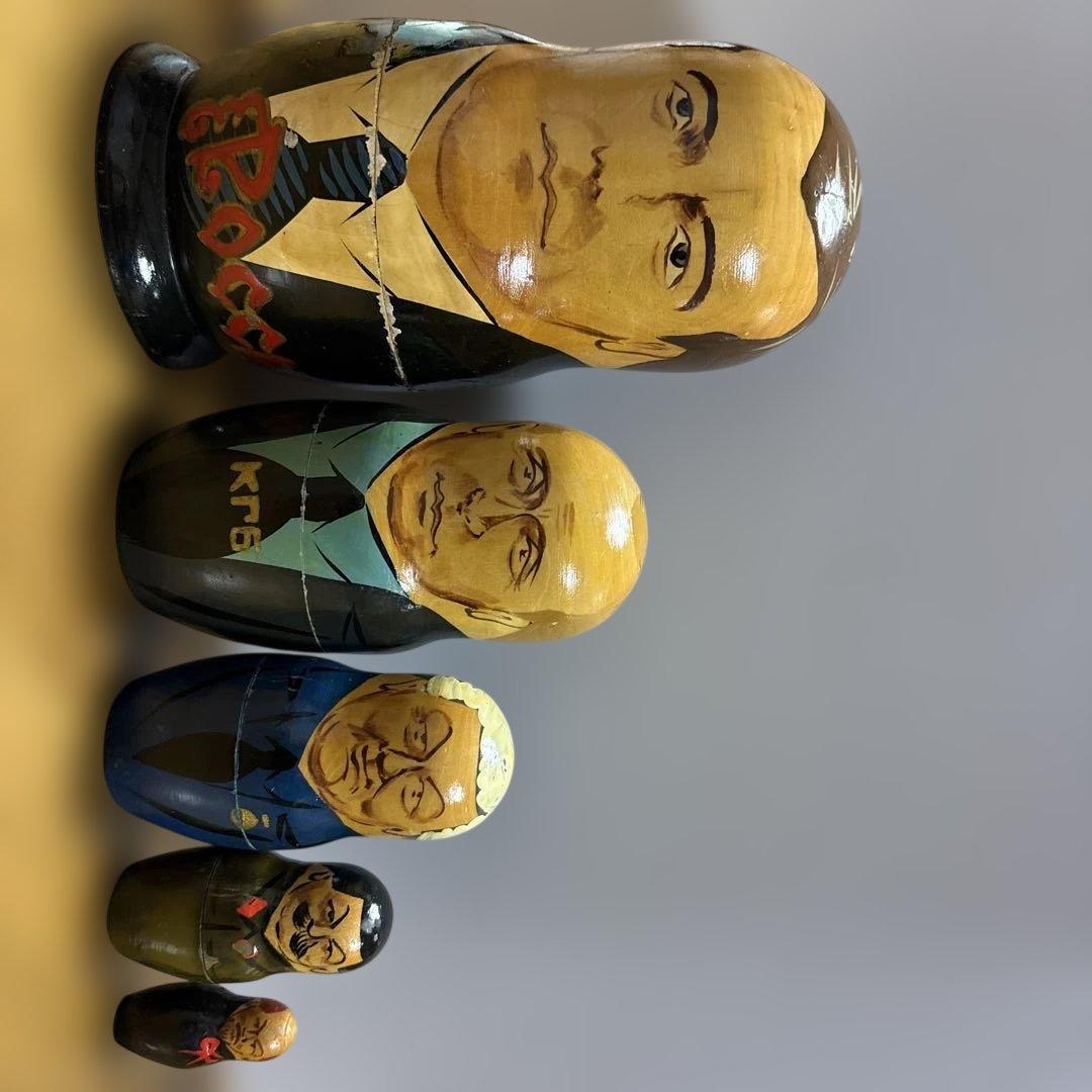 【ロシア土産】2008年購入 歴代大統領マトリョーシカ／レアデザイン