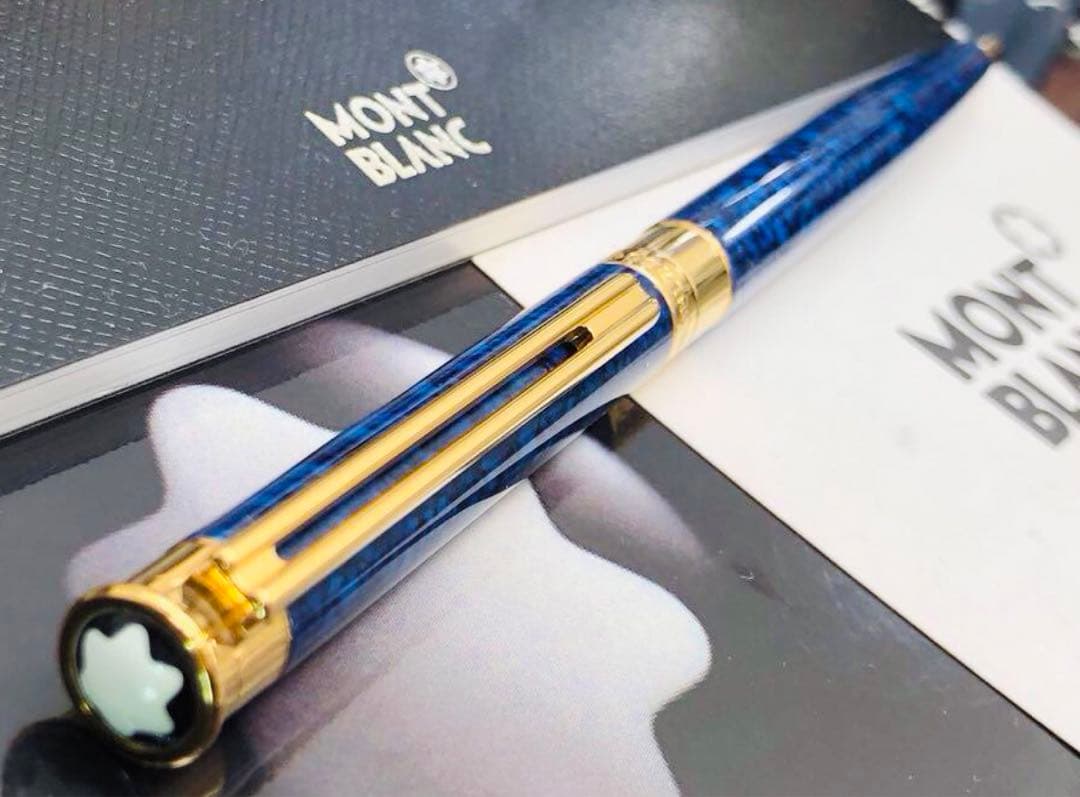 モンブラン　幸運・金運を呼び寄せる！入手困難な逸品のラピスデザイン特別なノブレス