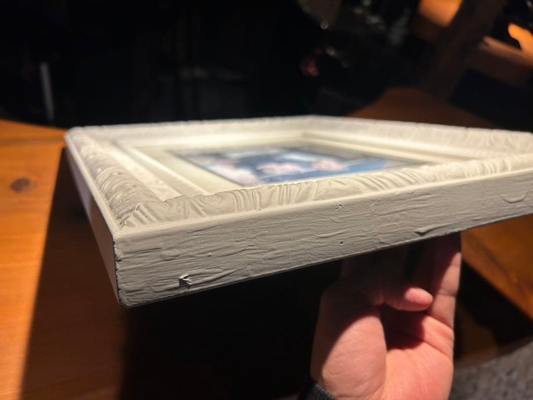 アンティーク額縁‼️ シャービー・デザイン額縁　マットホワイト　大サイズ