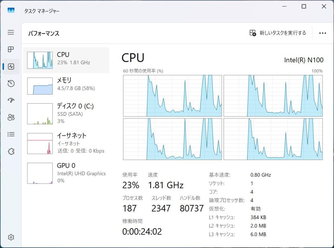 Windowsノート本体 CHUWI GemiBook X Pro N100 14\" 8GB/256GB